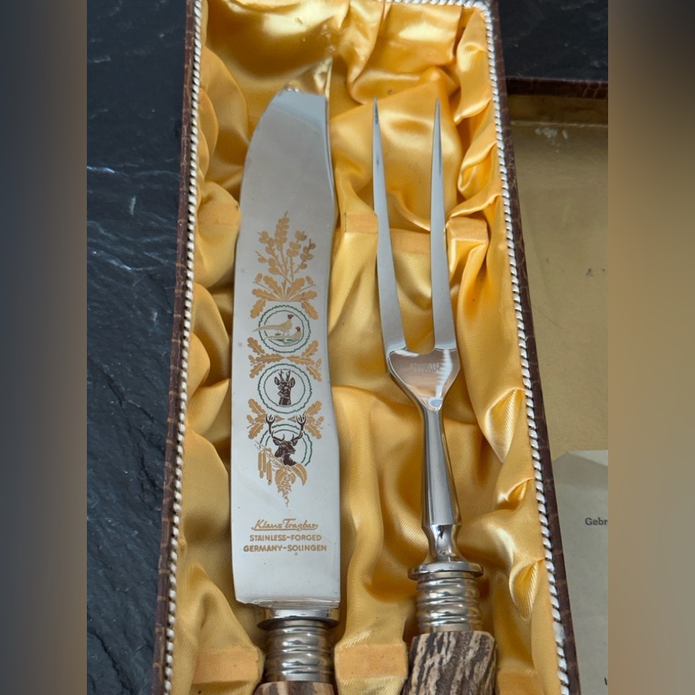 German Klaus Tragbar Stainless Steel Set -Never Used!